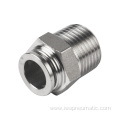 Stainless steel male straight pneumatic fitting
